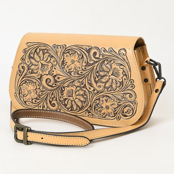 American Darling Cross Body Hand Tooled Genuine Leather Western Women Bag Handbag Purse |